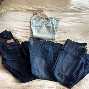 Bundle of 4 Maternity Jeans